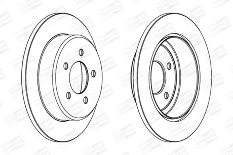 562646CH CHAMPION CHAMPION CHRYSLER Тормозной диск задн.Voyager III,Dodge Caravan 95-