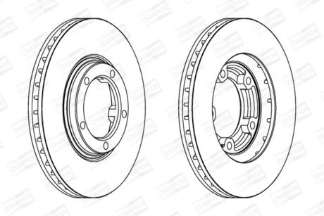 MITSUBISHI Диск тормозной передн. L300/400,Space Gear CHAMPION 562800CH (фото 1)