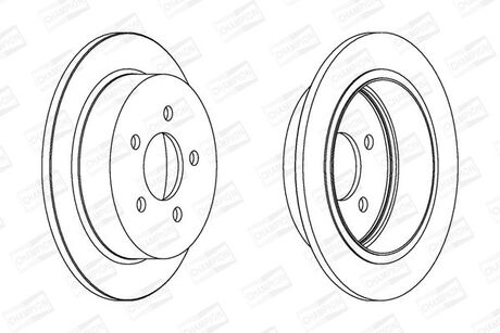 562880CH CHAMPION CHAMPION JEEP Диск тормозной задн.Grand Cherokee 92-99