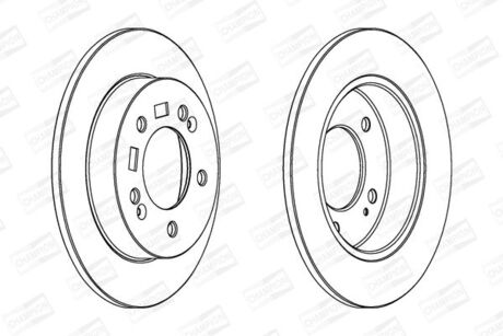 563033CH CHAMPION CHAMPION HYUNDAI Диск тормозной задн.ix20,Kia Venga 10-