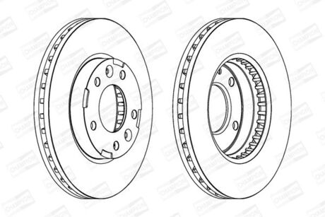 KIA Диск тормозной передн. Carnival 99- CHAMPION 563039CH