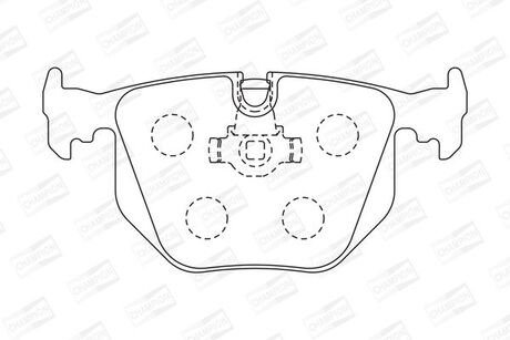 571918CH CHAMPION Колодка торм. диск. bmw 3 (e46) задн. (пр-во champion)