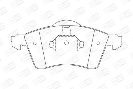 571934CH CHAMPION CHAMPION VW Тормозные колодки перед. T4 (15&quot;) сист.Teves!