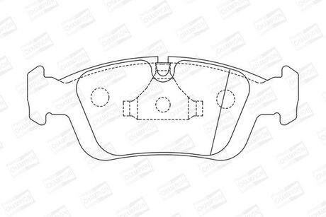 BMW Тормозные колодки передние E36,46 316-325 98- CHAMPION 571959CH