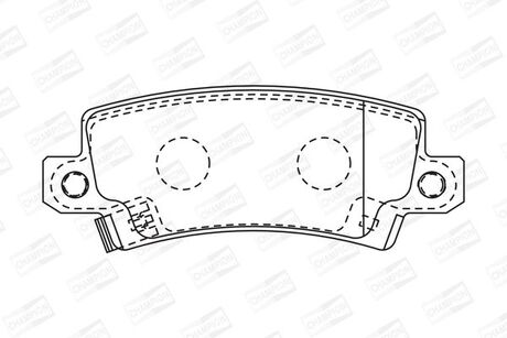 572492CH CHAMPION CHAMPION TOYOTA Тормозные колодки задн.Corolla 02-