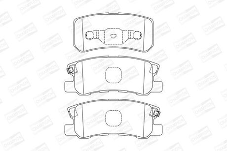 572498CH CHAMPION Колодки тормозные дисковые задние CHRYSLER SEBRING Convertible (JS) (572498CH) C