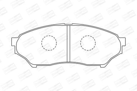 572499CH CHAMPION Колодки тормозные дисковые передние MITSUBISHI PAJERO JUNIOR I (H57A) 95-98 (572