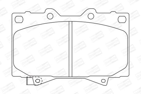 572528CH CHAMPION Колодка торм. диск. toyota land cruiser (j7), land cruiser 100 (j10) передн. (пр-во champion)