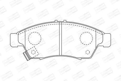 572545CH CHAMPION CHAMPION SUZUKI Тормозные колодки передн. Liana 1.3I-1.6I 06/02