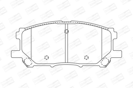 572562CH CHAMPION Колодка торм. диск. lexus rx, передн. (пр-во champion)