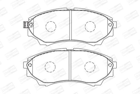 572572CH CHAMPION CHAMPION FORD Тормозные колодки передн.Ranger,Mazda BT-50 99-