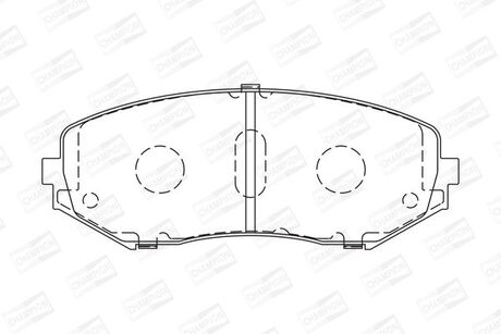 572584CH CHAMPION Колодка торм. диск. suzuki grand vitara передн. (пр-во champion)