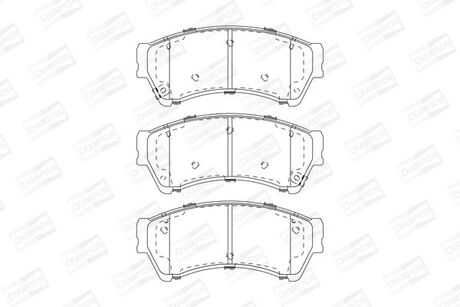 Гальмівні колодки до дисків CHAMPION 572628CH (фото 1)