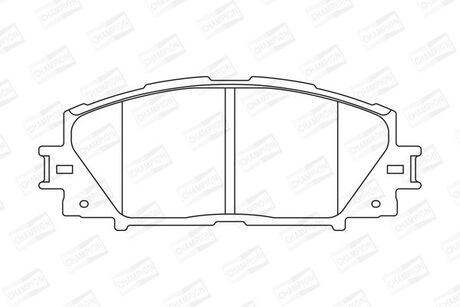 572631CH CHAMPION Колодки тормозные дисковые передние LEXUS CT (ZWA10_) 10-|TOYOTA PRIUS (_W3_) 08