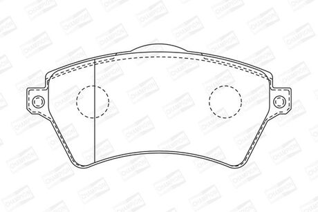 573102CH CHAMPION CHAMPION LANDROVER Тормозные колодки передние Freelander 00-