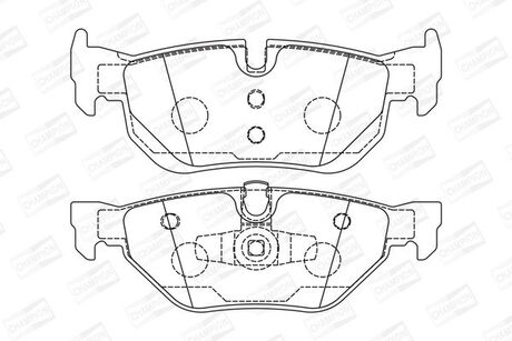 573139CH CHAMPION CHAMPION BMW Тормозные колодки задн.3 E90 04-,X1/3 09-