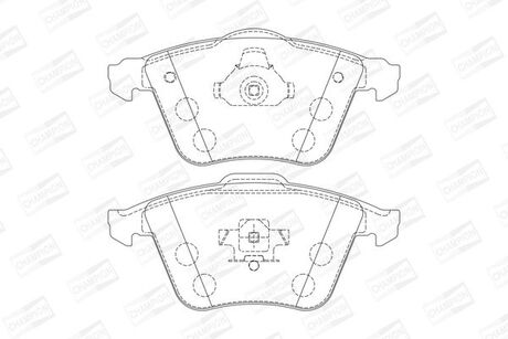 573199CH CHAMPION Колодки тормозные дисковые передние FORD FOCUS II (DA_, HCP, DP) 04-13|MAZDA 6 S