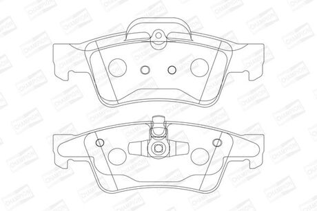 573202CH CHAMPION Колодка торм. диск. mb gl-class задн. (пр-во champion)