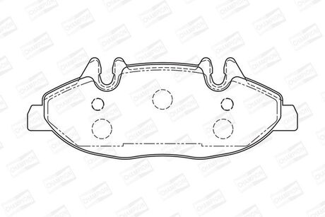 573221CH CHAMPION Колодка торм. диск. mb viano (w639), vito (w639) передн. (пр-во champion)