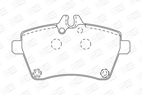 573226CH CHAMPION CHAMPION DB Тормозные колодки передн.W169,W245 04-