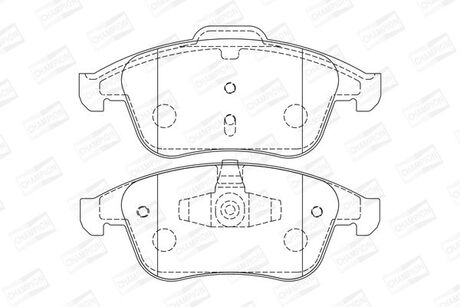 573243CH CHAMPION CHAMPION RENAULT Тормозные колодки передн.Laguna III 07-