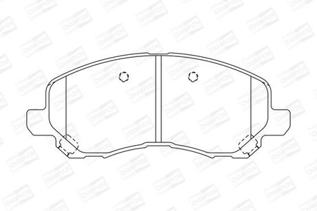 573278CH CHAMPION Колодка торм. диск. mitsubishi galant vi (ea), lancer передн. (пр-во champion)