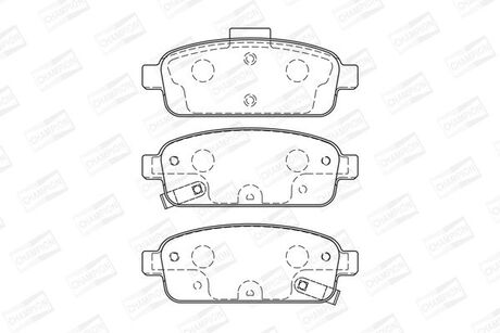 573335CH CHAMPION Колодка торм. диск. chevrolet cruze, orlando передн./задн. (пр-во champion)