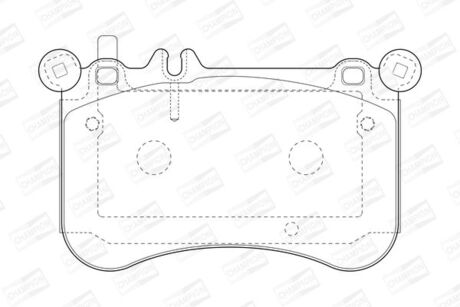 573356CH CHAMPION CHAMPION DB Тормозные колодки передн.W212,221,222 11-