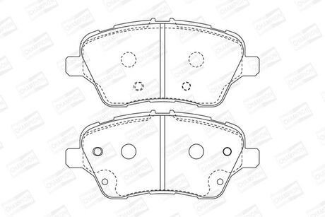 573363CH CHAMPION CHAMPION FORD Тормозные колодки передн.B-Max,Transit Courier 12-