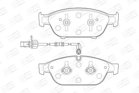 573381CH CHAMPION CHAMPION VW Тормозные колодки передн.Audi A8 11-