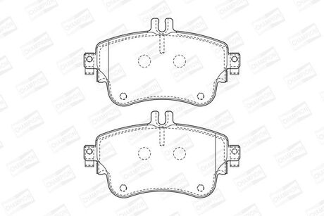 573402CH CHAMPION CHAMPION DB Тормозн.колодки передн.A-class W176,B-class W242,246 11-