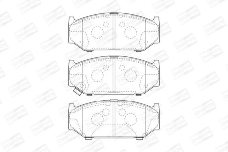 573417CH CHAMPION CHAMPION SUZUKI тормозные колодки передн.Swift III 05-