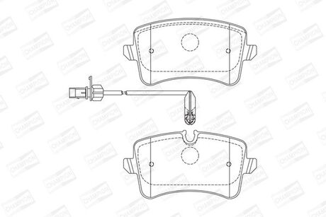 573428CH CHAMPION CHAMPION VW Тормозные колодки задние Audi A6/7 11-