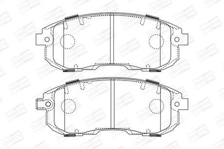 573646CH CHAMPION Колодки тормозные дисковые передние FIAT SEDICI (189_) 06-14|SUZUKI SX4 (EY, GY)