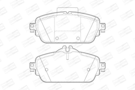 573671CH CHAMPION Колодки тормозные дисковые передние MERCEDES-BENZ C-CLASS (W205) 13-, C-CLASS T-