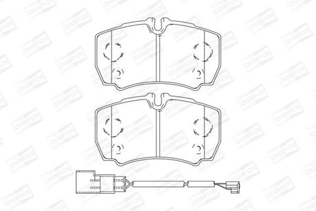 573749CH CHAMPION CHAMPION FORD Тормозные колодки задн.Transin 06-