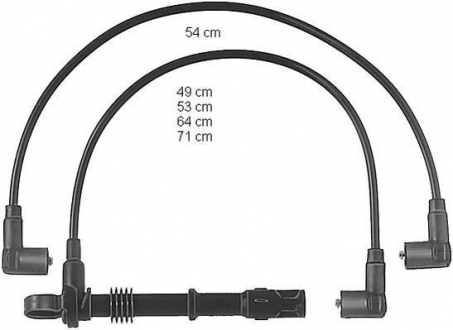 CLS210 CHAMPION Комплект проводів високої напруги двигуна