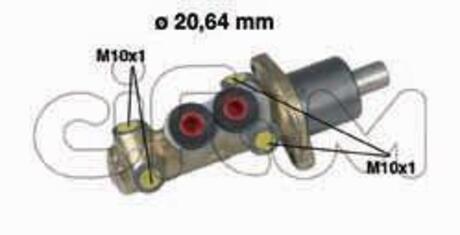 PEUGEOT Главный тормозной цилиндр CITROEN,PEUGEOT,RENAULT 20.64 CIFAM 202-059