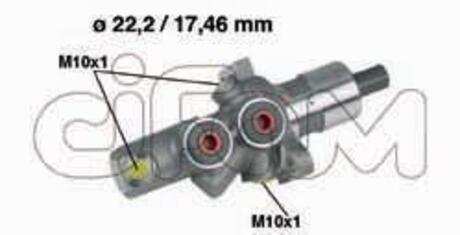 202-175 CIFAM CIFAM DB Главный тормозной цилиндр 22,20/17,46mm DB W201 82-