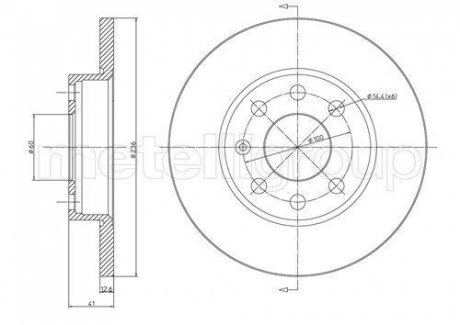 800080 CIFAM Диск тормозной OPEL ASTRA 91-00, CORSA 87-00