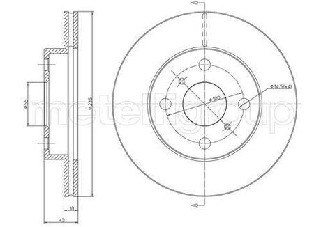 800552C CIFAM Диск тормозной TOYOTA YARIS 99-05