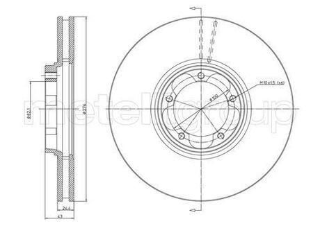 800-714 CIFAM CIFAM FORD Диск тормозной передний Transit 00-