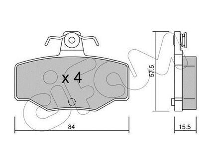822-199-0 CIFAM CIFAM NISSAN Тормозные колодки задн. Almera 1,5-2,2 00- Primera 1,6/2,0 93-01