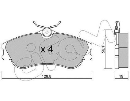 822-217-1 CIFAM CIFAM CITROEN Колодки тормозные передние XSARA PICASSO 00-