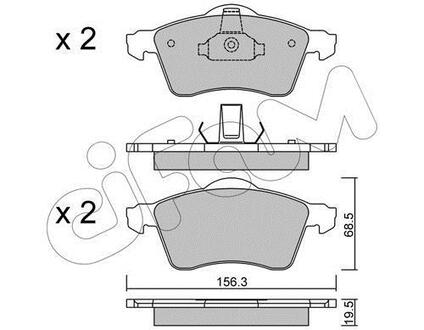 822-263-0 CIFAM CIFAM VW Тормозные колодки перед. T4