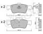 CIFAM Тормозные колодки задн. (16,5mm) DB W211/220 822-568-0