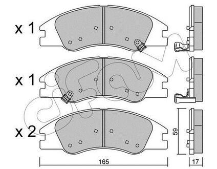 822-630-0 CIFAM CIFAM KIA тормозные колодки передн. Cerato 04-