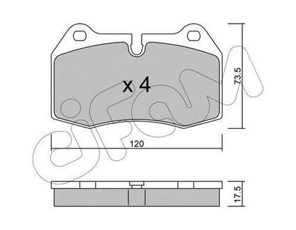 822-645-0 CIFAM CIFAM BMW Тормозные колодки передн. 7серия E38 95-