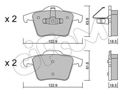 822-688-0 CIFAM CIFAM VOLVO тормозные колодки задние XC90 02-