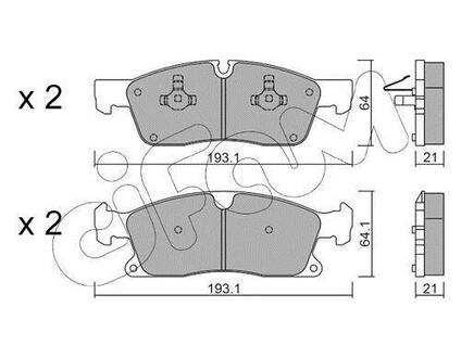 822-927-4 CIFAM CIFAM DB Колодки торм. пер. W166